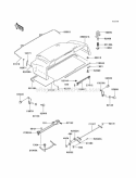 Fenders Diagram and Parts List for KAF950-B1  Kawasaki 
