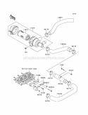 Air Cleaner Diagram and Parts List for KAF950-B3 2005 Kawasaki 
