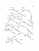 Cables Diagram and Parts List for KAF950-B3 2005 Kawasaki 