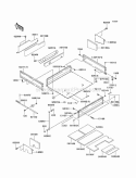 Carriers Diagram and Parts List for KAF950-B3 2005 Kawasaki 
