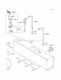Fuel Tank Diagram and Parts List for KAF950-B3 2005 Kawasaki 