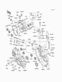 Gear Box Diagram and Parts List for KAF950-B3 2005 Kawasaki 
