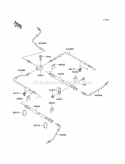 Brake Piping Diagram and Parts List for KAF950-B3 2005 Kawasaki 