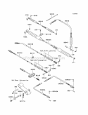 Cables Diagram and Parts List for KAF950-B7F 2007 Kawasaki 