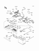 Part Location Diagram of 26031-0436 Kawasaki Harness, Main