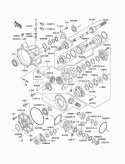 Drive Shaft-Front Diagram and Parts List for KAF950-B7F 2007 Kawasaki 