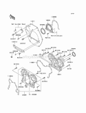 Engine Covers Diagram and Parts List for KAF950-B7F 2007 Kawasaki 