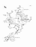 Gear Change Mechanism Diagram and Parts List for KAF950-C7F 2007 Kawasaki 