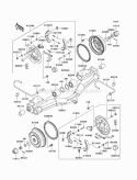 Rear Hubs/Brakes Diagram and Parts List for KAF620-J7F 2007 Kawasaki 