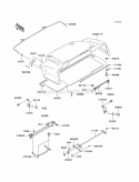 Fenders Diagram and Parts List for KAF950-C7F 2007 Kawasaki 