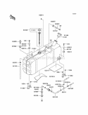 Fuel Tank Diagram and Parts List for KAF950-C7F 2007 Kawasaki 