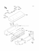 Seat Diagram and Parts List for KAF950-FAF 2010 Kawasaki 