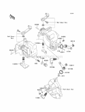 Gear Change Mechanism Diagram and Parts List for KAF950-FCF 2012 Kawasaki 