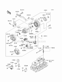 Generator Diagram and Parts List for KAF950-FCF 2012 Kawasaki 