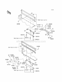 Rear Fenders Diagram and Parts List for KAF950-FCF 2012 Kawasaki 