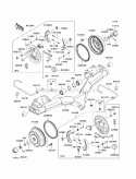 Rear Hubs/Brakes Diagram and Parts List for KAF950-FCF 2012 Kawasaki 