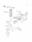 Front Suspension Diagram and Parts List for KAF620-MAF 2010 Kawasaki 