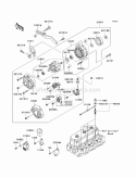 Generator Diagram and Parts List for KAF950-GBF 2011 Kawasaki 
