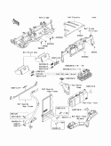 Labels Diagram and Parts List for KAF950-GBF 2011 Kawasaki 