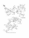 Flap Diagram and Parts List for KAF620-MAF 2010 Kawasaki 