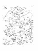 Guards/Cab Frame Diagram and Parts List for KAF950-HAF 2010 Kawasaki 