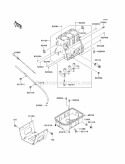 Crankcase Diagram and Parts List for KAF950-G9F 2009 Kawasaki 