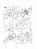 Rear Hubs/Brakes Diagram and Parts List for KAF620-SBF 2011 Kawasaki 