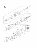 Drive Shaft-Rear Diagram and Parts List for KAF950-GBF 2011 Kawasaki 