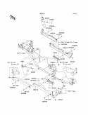 Side Covers/Chain Cover Diagram and Parts List for KAF620-R9F 2009 Kawasaki 