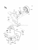 Water Pump Diagram and Parts List for KAF950-GAF 2010 Kawasaki 