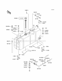 Fuel Tank Diagram and Parts List for KAF950-HAF 2010 Kawasaki 
