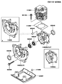 Page E Diagram and Parts List for KBL23A-BS01 HA023F Kawasaki Trimmer