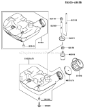 Page G Diagram and Parts List for KBL23A-BS02 HA023F Kawasaki Trimmer