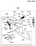 Page K Diagram and Parts List for KBL26A-BS01 HA026F Kawasaki Trimmer