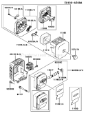 Part Location Diagram of 11010-2529 Kawasaki Filter-Assy-Air