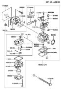 Page B Diagram and Parts List for KBL26A-BS01 HA026F Kawasaki Trimmer