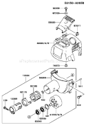 Page D Diagram and Parts List for KBL26A-BS01 HA026F Kawasaki Trimmer