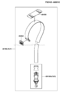 Page H Diagram and Parts List for KBL26A-BS01 HA026F Kawasaki Trimmer