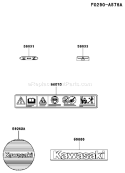 Part Location Diagram of 56031-2468 Kawasaki Label-Manual
