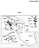Page K Diagram and Parts List for KBL34A-AS01 HA034F Kawasaki Trimmer