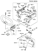 Page M Diagram and Parts List for KBL34A-AS01 HA034F Kawasaki Trimmer
