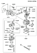Page B Diagram and Parts List for KBL34A-AS01 HA034F Kawasaki Trimmer