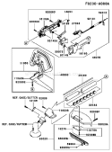 Part Location Diagram of 54012-T004 Kawasaki Cable-Throttle