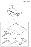 Page M Diagram and Parts List for KCL600A-AS00  Kawasaki Hedge Trimmer