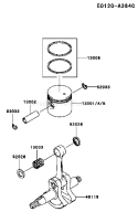 Page K Diagram and Parts List for KCL525A-A1  Kawasaki Hedge Trimmer