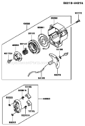 Page K Diagram and Parts List for KCS525A A2 Kawasaki Hedge Trimmer