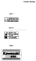 Page G Diagram and Parts List for KCS525A A2 Kawasaki Hedge Trimmer