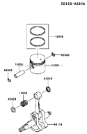 Page K Diagram and Parts List for KCS525AC A2 Kawasaki Hedge Trimmer