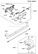 Page J Diagram and Parts List for KCS600A-AS00  Kawasaki Hedge Trimmer