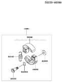 Page I Diagram and Parts List for KCS525AC A2 Kawasaki Hedge Trimmer